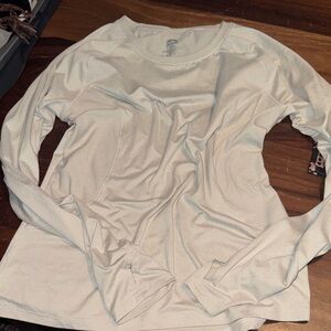 RBX Women's Light Cream Long Sleeve Top